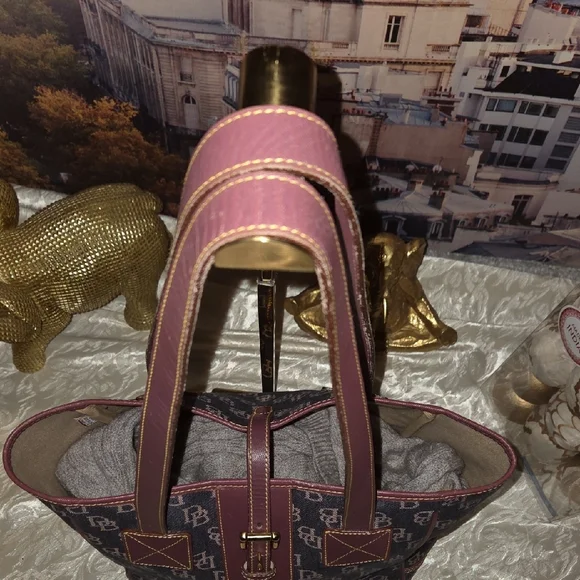 Dooney & Bourke Denim Monogram Tote - Picture 3 of 10
